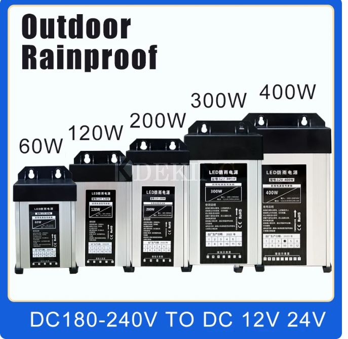 12V Power Supply Outdoor Rainproof 400W