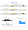 شريط LED لسباق الخيل WS2811 بطول 10 أمتار، 120 مصباحًا/مترًا، تيار مستمر 24 فولت، شريط إضاءة متدفق للمياه الجارية، مصباح خطي مرن قابل للعنونة بالبكسل