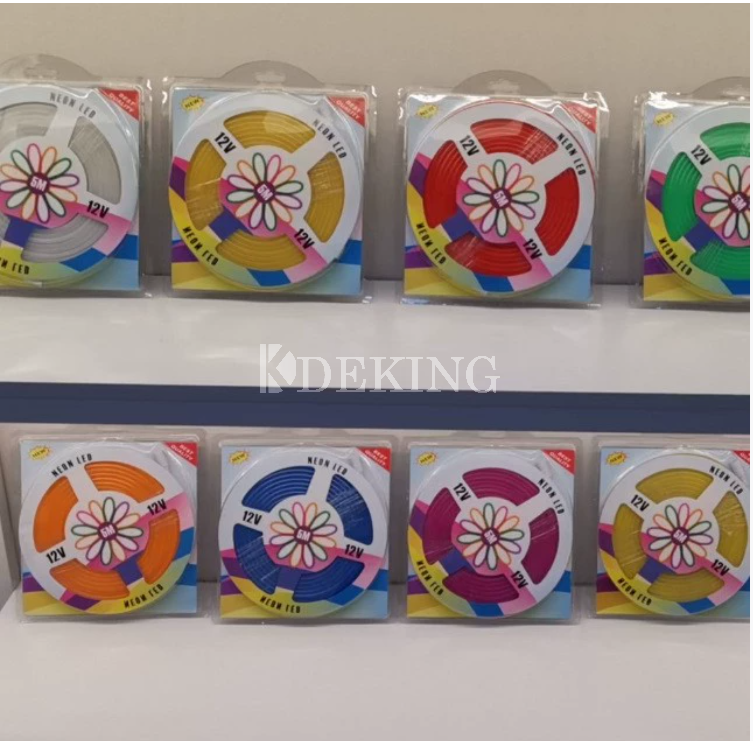 Неоновая светодиодная лента с возможностью резки каждые 3 светодиода, на напряжение 12В/24В