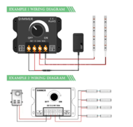 LED Dimmer Switch DC 12V 24V 8A/30A