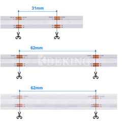 12V 24V RGB COB Strip High Bright 576LEDs/M Flexible